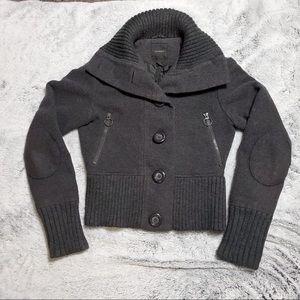 Express Gray Wool Blend Coat